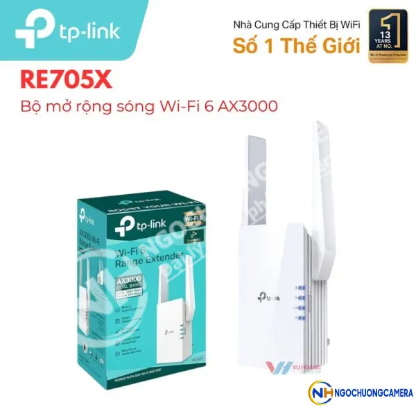 Bộ mở rộng sóng Wi-Fi 6 AX3000 TP-LINK RE705X