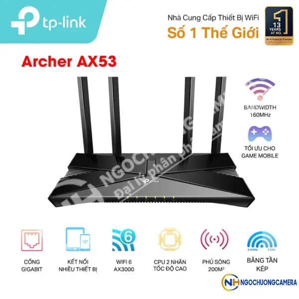 Bộ phát Wifi 6 AX3000 TP-LINK Archer AX53