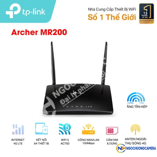 Bộ phát Wifi di động 4G TP-Link Archer MR200