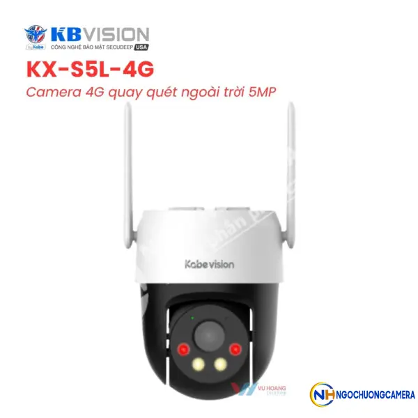 Camera 4G quay quét ngoài trời 5MP KBVISION KX-S5L-4G