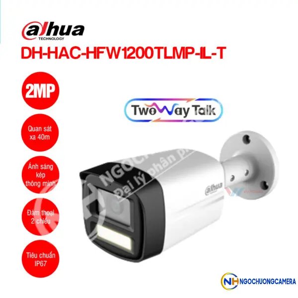 Camera HDCVI 2MP Dahua DH-HAC-HFW1200TLMP-IL-T