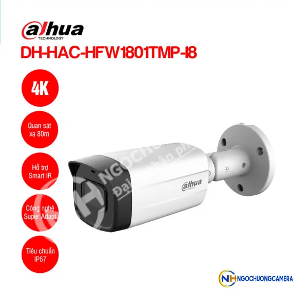 Camera HDCVI 4K DAHUA DH-HAC-HFW1801TMP-I8