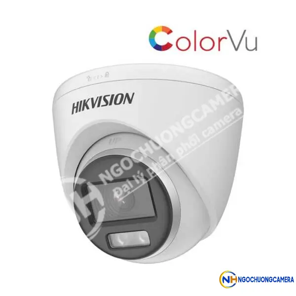 Camera HDTVI ColorVu 2MP bán cầu HIKVISION DS-2CE72DF0T-F