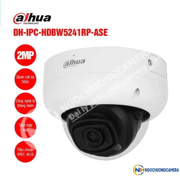 Camera IP 2MP DAHUA DH-IPC-HDBW5241RP-ASE