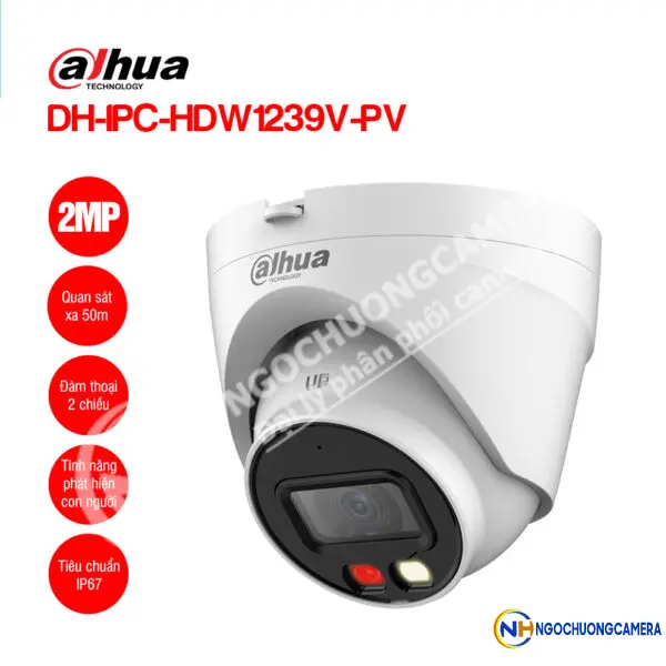 Camera IP 2MP DAHUA DH-IPC-HDW1239V-PV