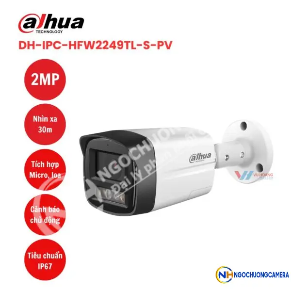 Camera IP 2MP DAHUA DH-IPC-HFW2249TL-S-PV