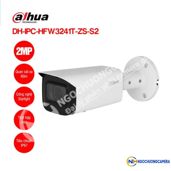 Camera IP 2MP DAHUA DH-IPC-HFW3241T-ZS-S2