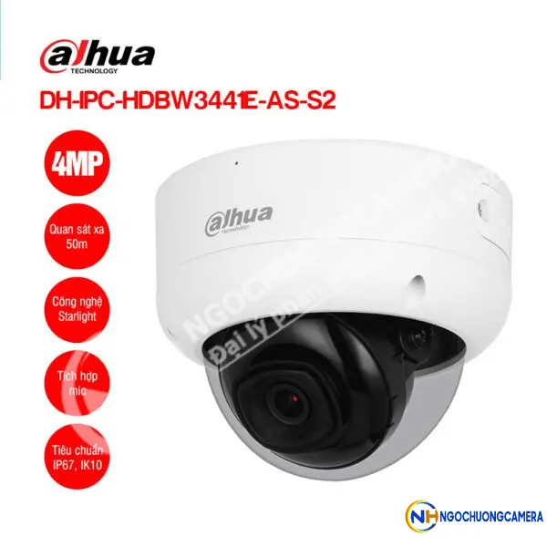 Camera IP 4MP DAHUA DH-IPC-HDBW3441E-AS-S2