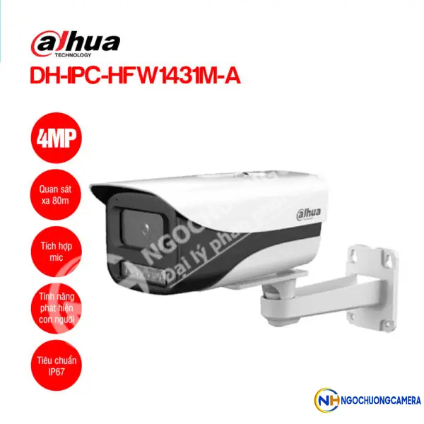 Camera IP 4MP DAHUA DH-IPC-HFW1431M-A