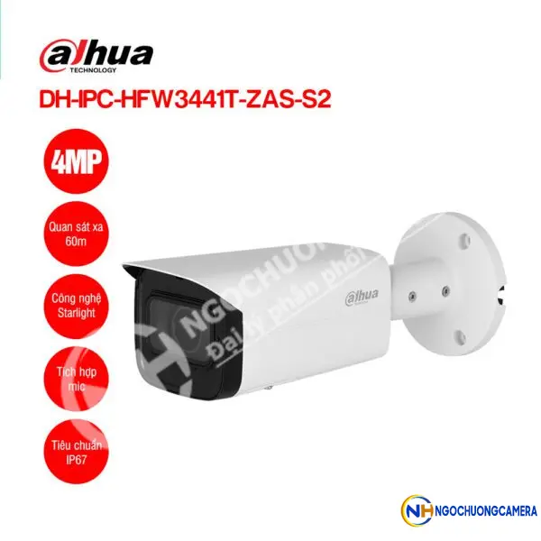 Camera IP 4MP DAHUA DH-IPC-HFW3441T-ZAS-S2
