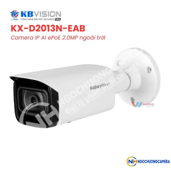 Camera IP AI ePoE 2MP KBVISION KX-D2013N-EAB