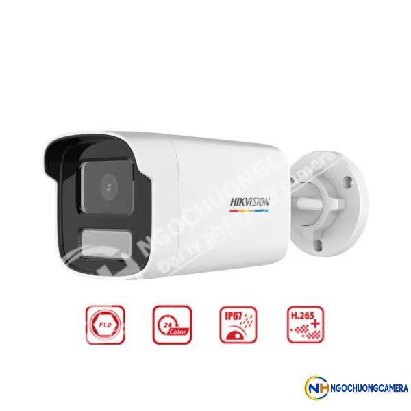 Camera IP ColorVu 2MP thân trụ HIKVISION DS-2CD1T27G2-LUF