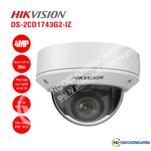 Camera IP Dome 4MP Hikvision DS-2CD1743G2-IZ