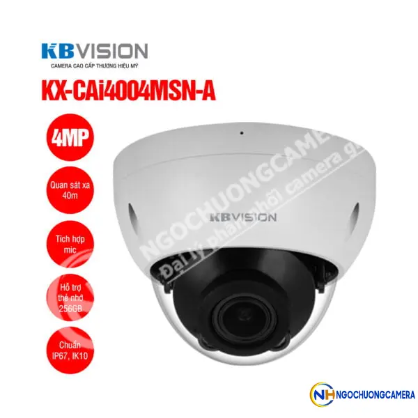 Camera IP Dome 4MP KBVISION KX-CAi4004MSN-A