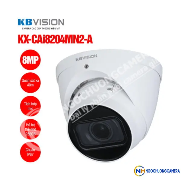 Camera IP Dome 8MP KBVISION KX-CAi8204MN2-A