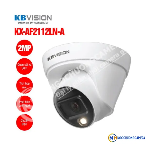 Camera IP Full color 2MP KBVISION KX-AF2112LN-A