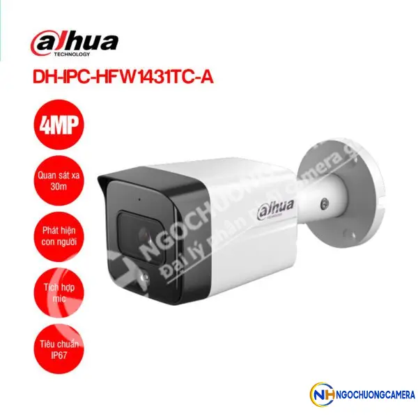 Camera IP Full Color 4MP DAHUA DH-IPC-HFW1431TC-A