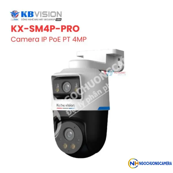 Camera IP PoE PT 4MP Kabevision KX-SM4P-PRO