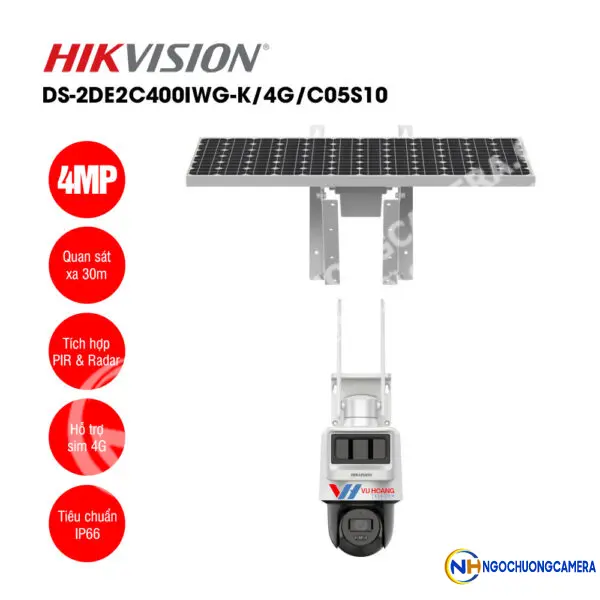 Camera IP PT 4G Hikvision DS-2DE2C400IWG-K/4G/C05S10