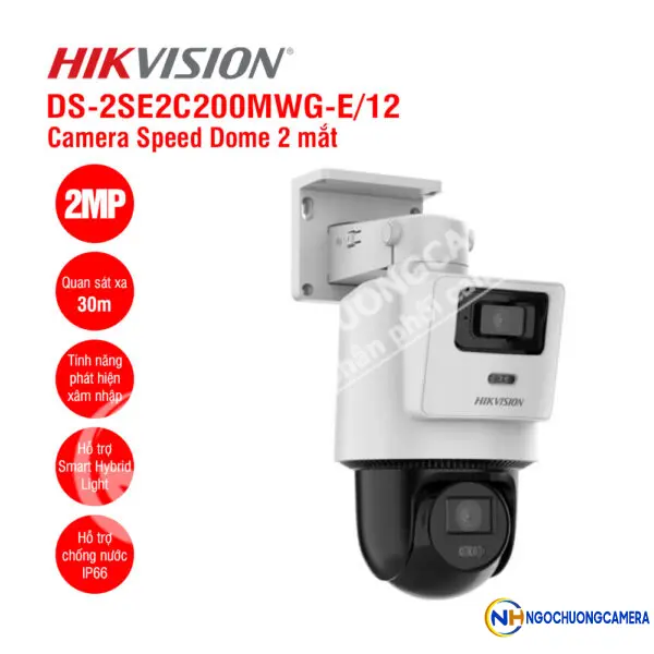 Camera IP Speed dome 2MP Hikvision DS-2SE2C200MWG-E/12