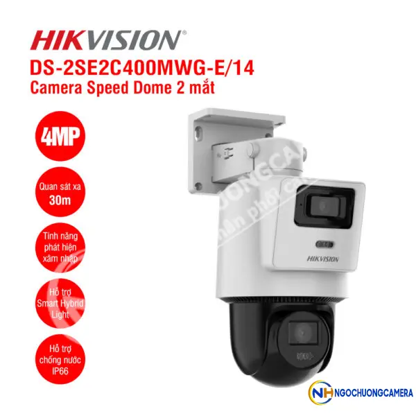 Camera IP Speed dome 4MP Hikvision DS-2SE2C400MWG-E/14