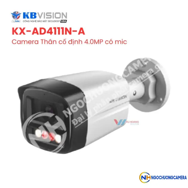 Camera IP thân 4MP KBVISION KX-AD4111N-A