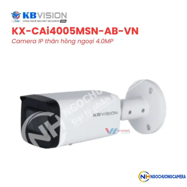 Camera IP thân 4MP KBVISION KX-CAi4005MSN-AB-VN