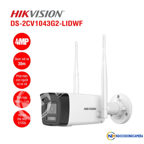 Camera IP Wifi 4MP HIKVISION DS-2CV1043G2-LIDWF