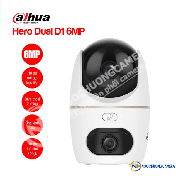 Camera Wifi DAHUA Hero Dual D1 6MP (DH-H3D-3F)