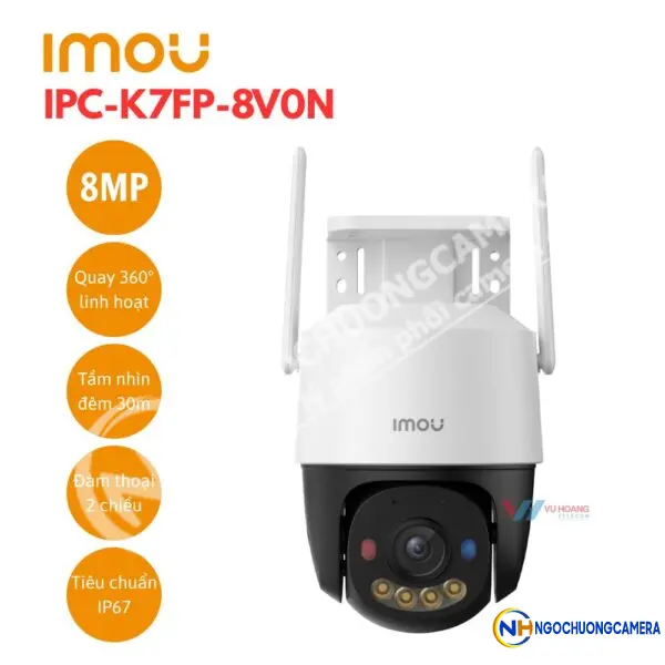 Camera Wifi PT Cruiser SC 8MP IMOU IPC-K7FP-8V0N