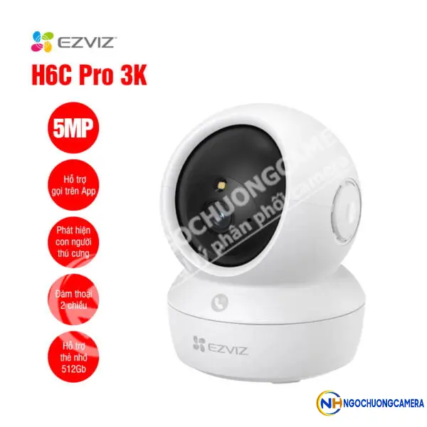 Camera WiFi quay quét EZVIZ H6C Pro 3K 5MP