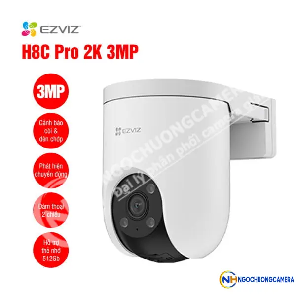 Camera WiFi quay quét EZVIZ H8C Pro 2K 3MP