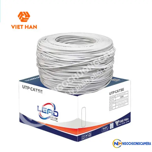 Cáp mạng 305m Việt Hàn LEAD CAT.5E UTP 26AWG 305m