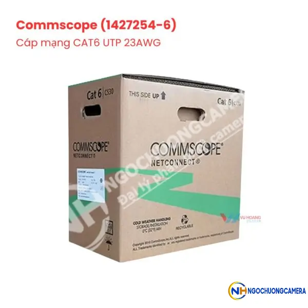 Cáp mạng AMP Commscope CAT6 UTP 23AWG (1427254-6)