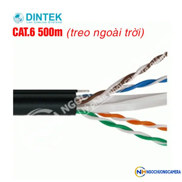 Cáp mạng Dintek CAT.6 500m treo ngoài trời (1101-04017)