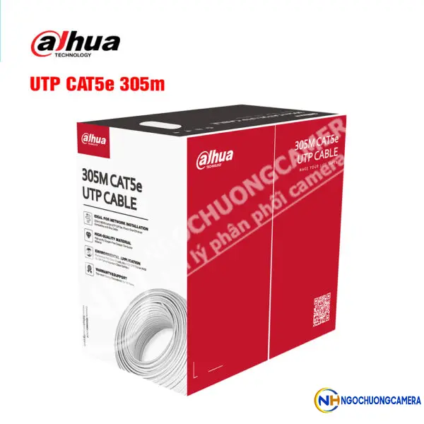 Cáp mạng UTP CAT.5E 305m DAHUA DH-PFM920I-5EUN-h (Vỏ màu Xám)