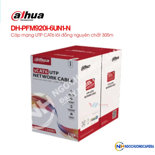Cáp mạng UTP CAT6 305m DAHUA DH-PFM920I-6UN1-N