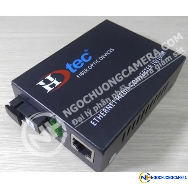Converter Quang HDtec 1 cổng RJ45 Lan 100 Mbps