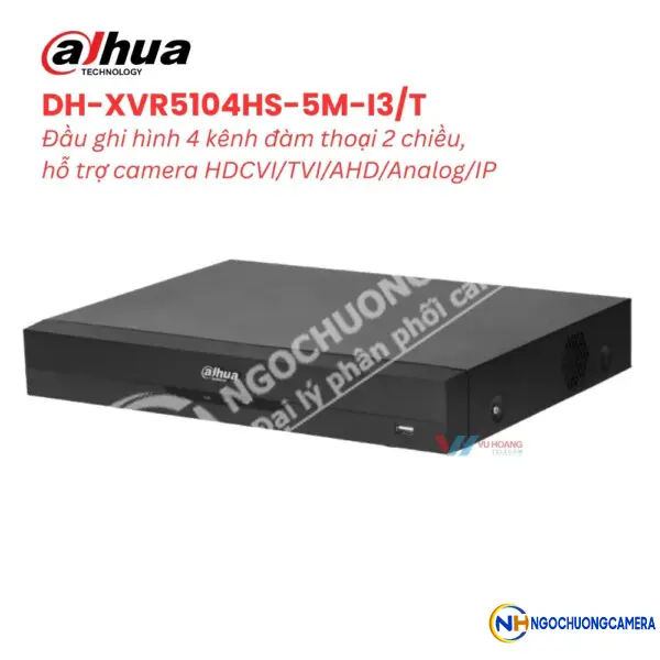 Đầu ghi hình 4 kênh DAHUA DH-XVR5104HS-5M-I3/T