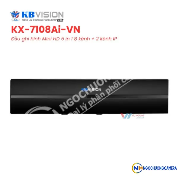 Đầu ghi hình Mini HD 5 in 1 8 kênh KBVISION KX-7108Ai-VN
