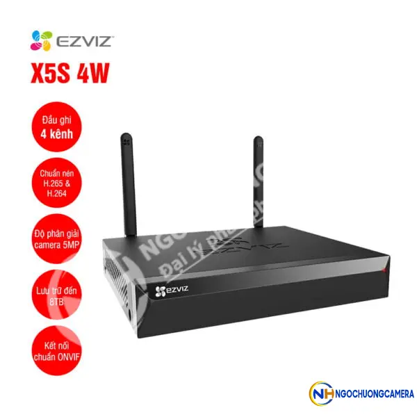 Đầu ghi không dây 4 kênh EZVIZ X5S 4W