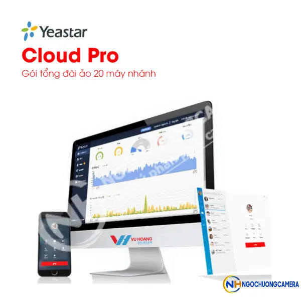 Gói tổng đài ảo Yeastar Cloud Pro 20 máy nhánh