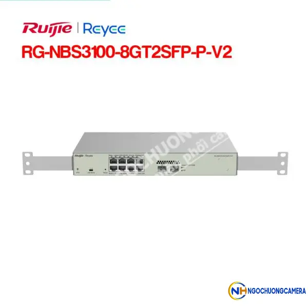 Layer 2 Smart Managed PoE Switch 8 Cổng RUIJIE REEYE RG-NBS3100-8GT2SFP-P-V2