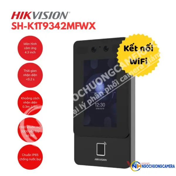 Máy chấm công khuôn mặt HIKVISION SH-K1T9342MFWX