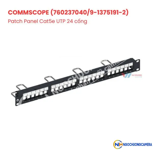 Patch Panel Cat5e UTP 24 cổng COMMSCOPE (760237040/9-1375191-2)