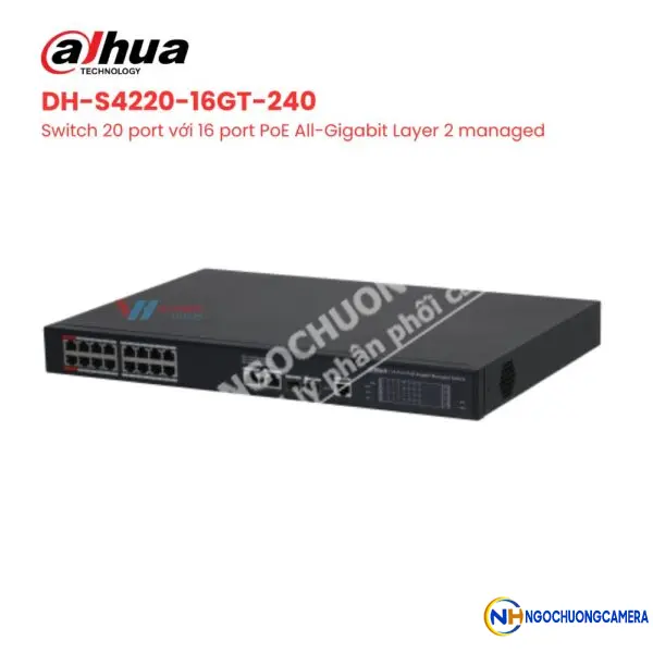 Switch 20 cổng DAHUA DH-S4220-16GT-240
