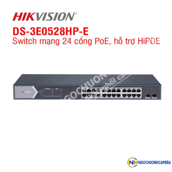 Switch mạng 24 cổng PoE HIKVISION DS-3E0528HP-E
