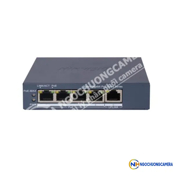 Switch mạng thông minh 4 cổng PoE Gigabit HIKVISION DS-3E1505P-EI/M