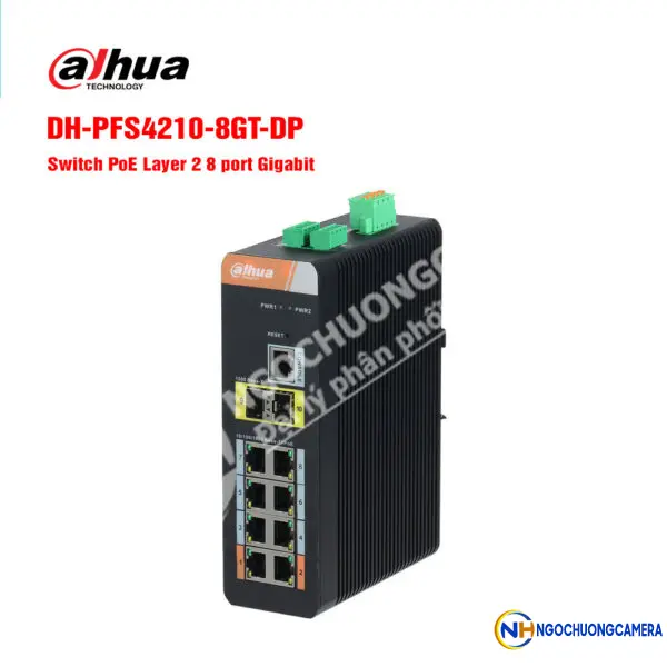 Switch PoE 8 cổng DAHUA DH-PFS4210-8GT-DP